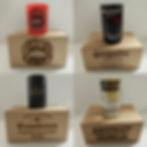 Thumbnail: Handmade upcycled glass gift box set from your favourite drink bottle personalis