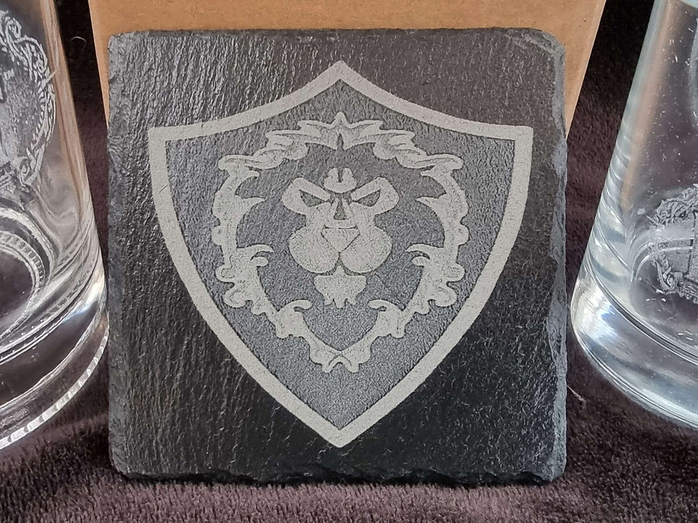 Thumbnail: Warcraft Alliance decanter box set can be personalised