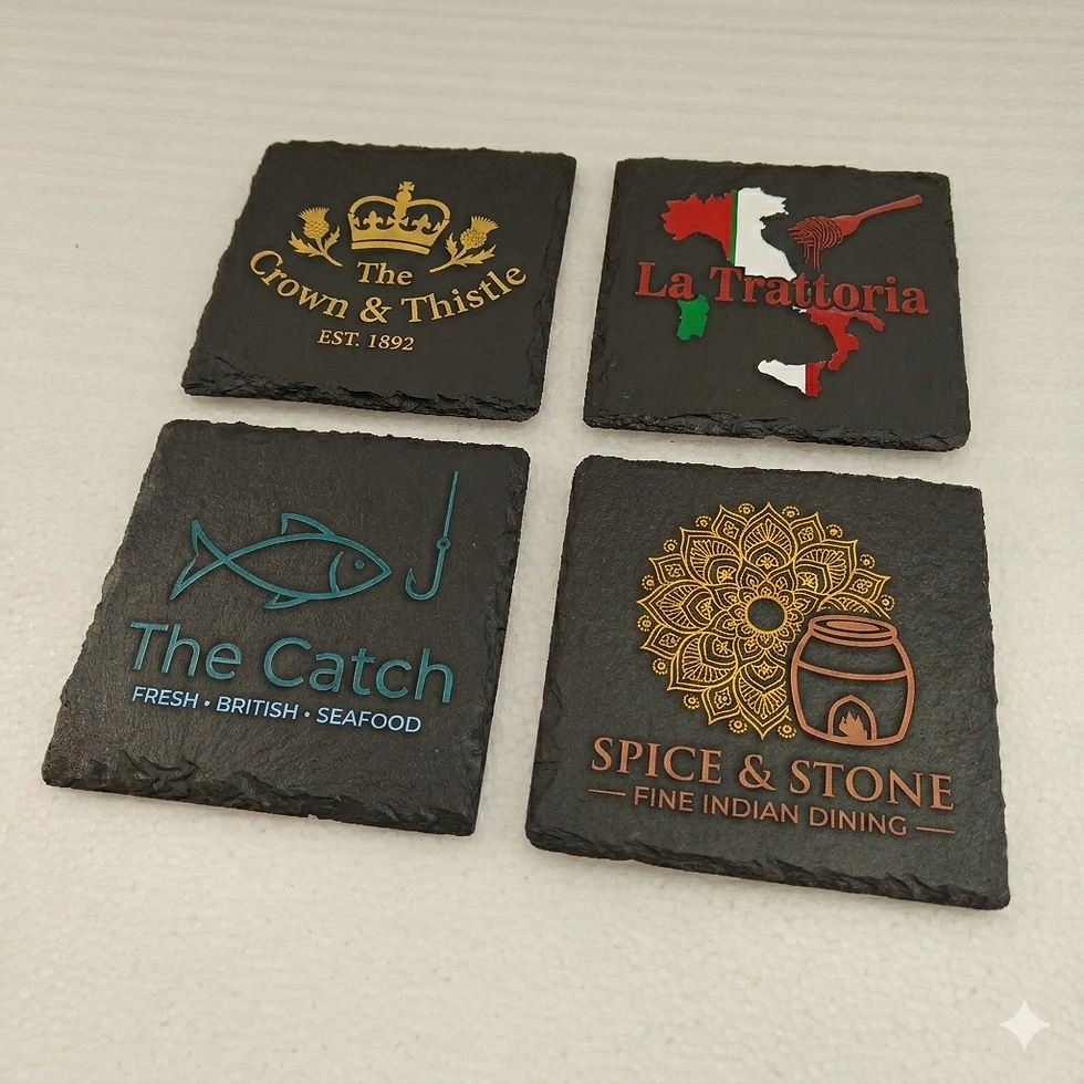 Thumbnail: Premium Custom UV Printed Slate Coasters: The Ultimate Brand Identity