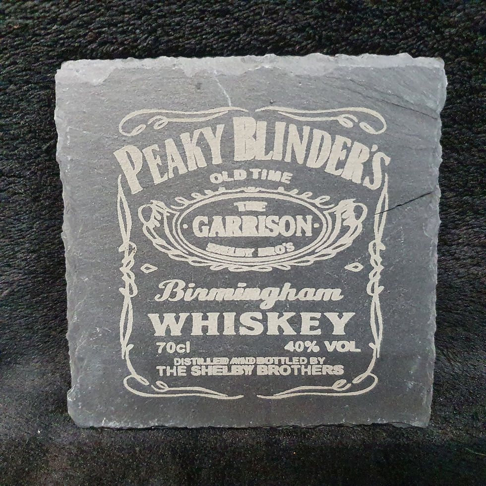 Thumbnail: Peaky Blinders Whisky decanter box set can be personalised