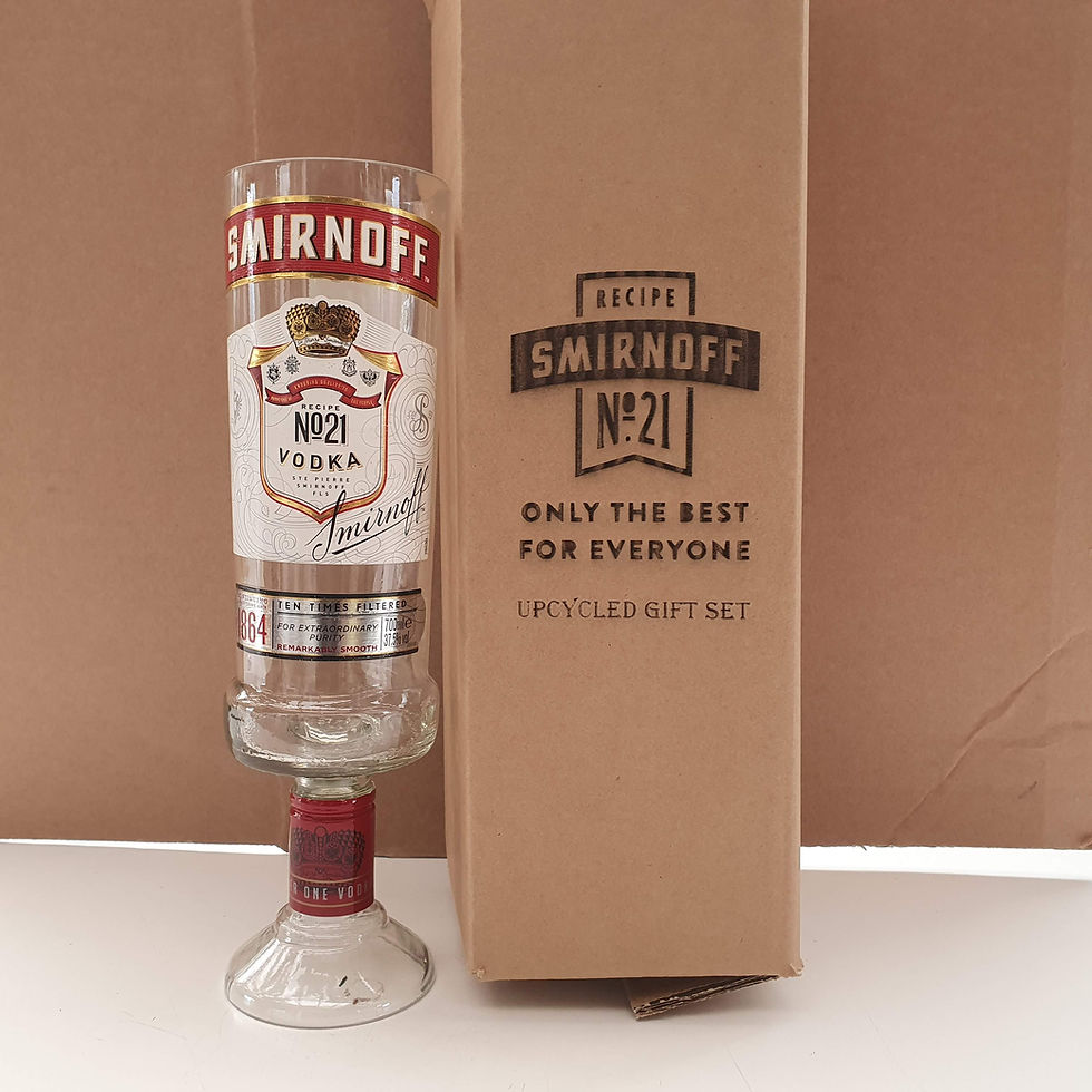 Thumbnail: Upcycled Bottle Vase Box Sets Upcycled Glass handmade can be personalised