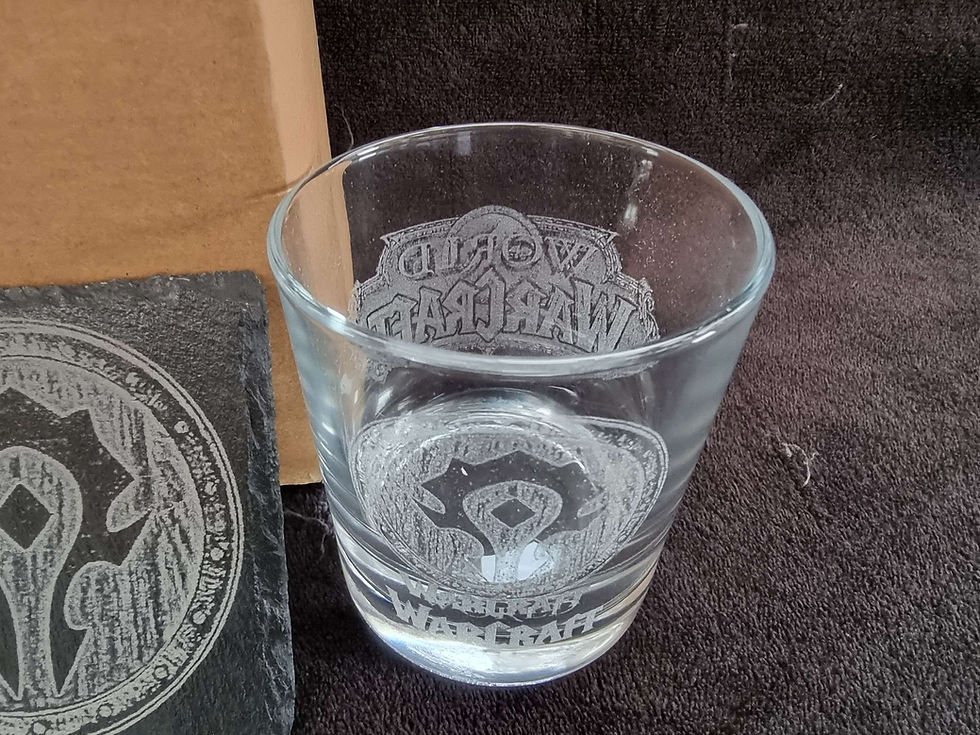 Thumbnail: Warcraft Horde decanter box set can be personalised