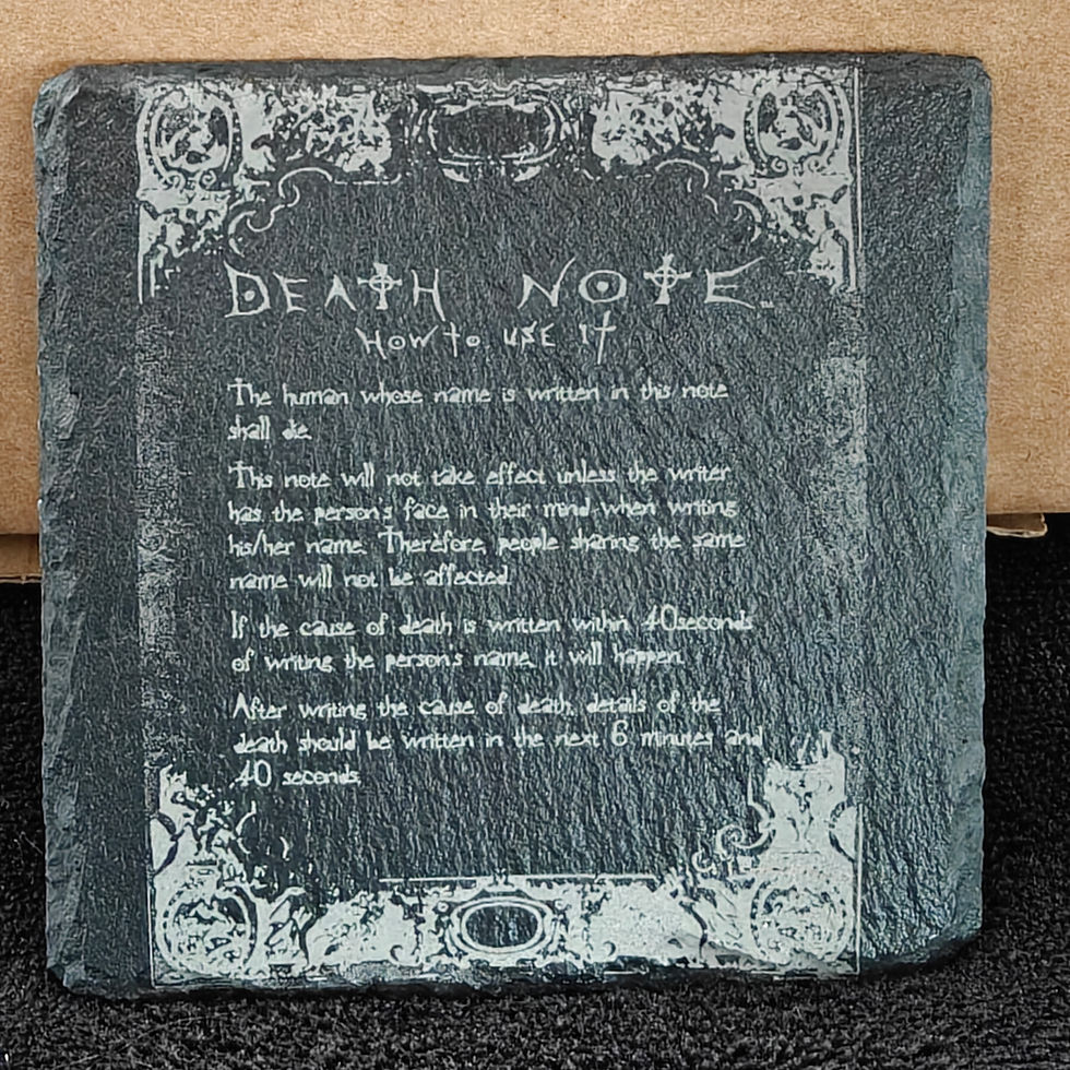 Thumbnail: Death Note "How to Use It" decanter glass box sets can be personalised