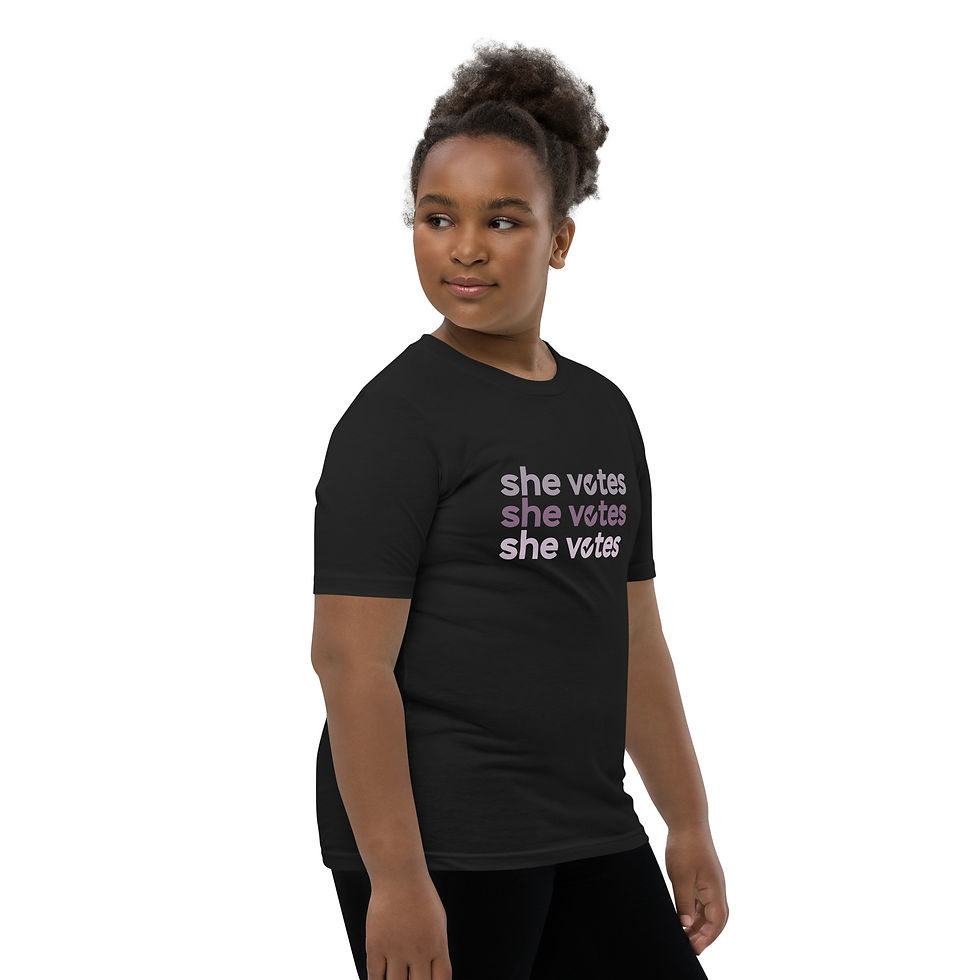 Thumbnail: She Votes Youth Short Sleeve T-Shirt
