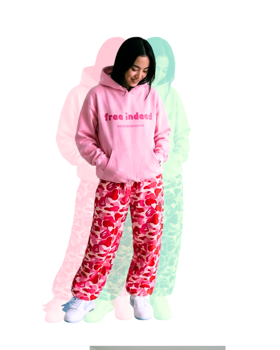 Thumbnail: Free Indeed Hoodie (Pink)