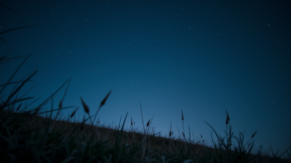 Close-up view of a starry night sky with constellations visible