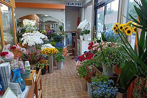 生花店内