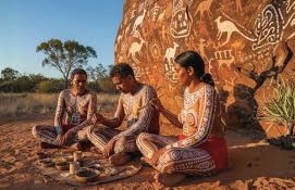 Aborígenes - Imagens em pedras