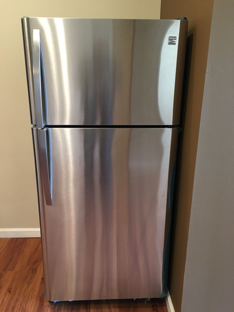 Stainless steel fridge