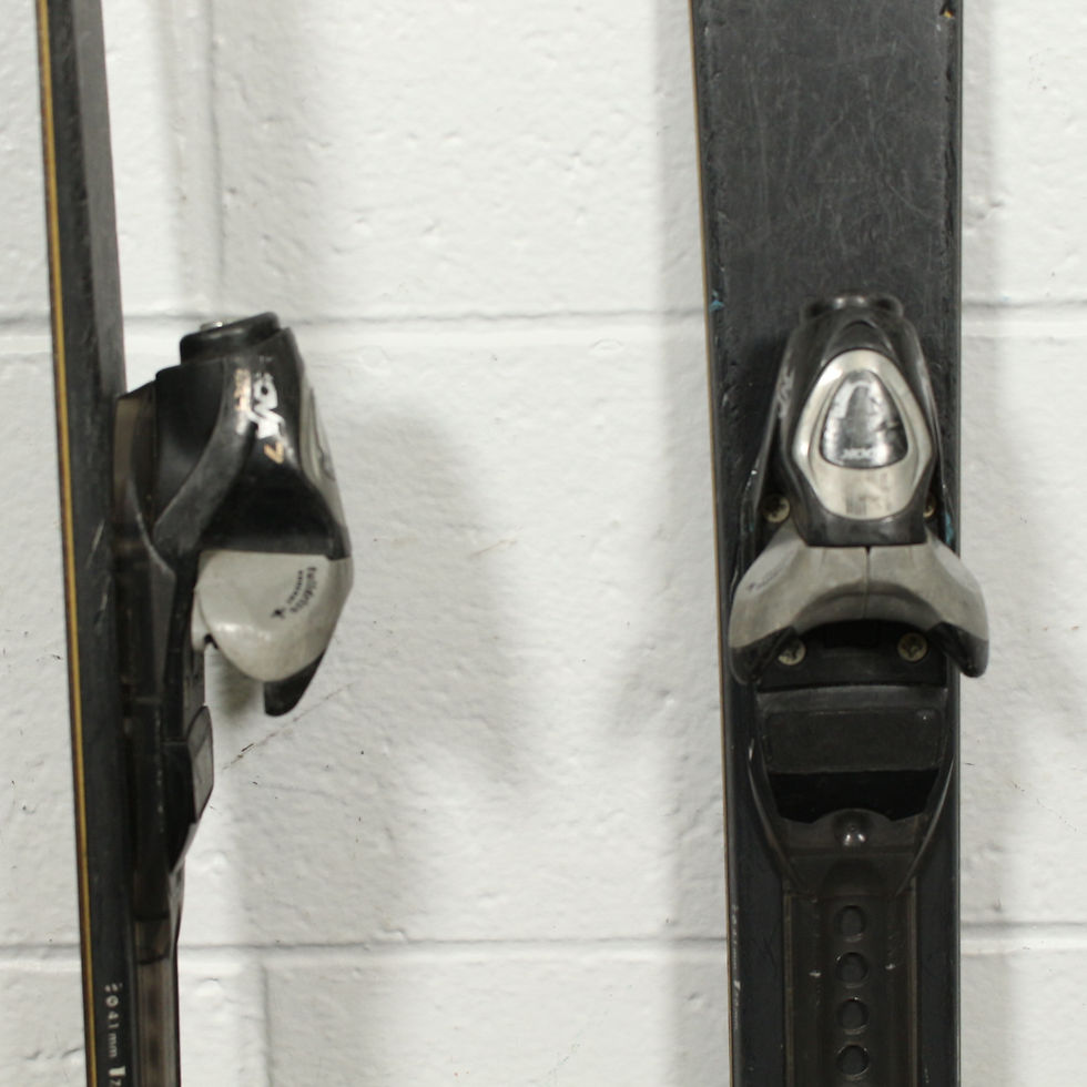 Miniature : Skis alpins paraboliques Fisher avec fixations Nova