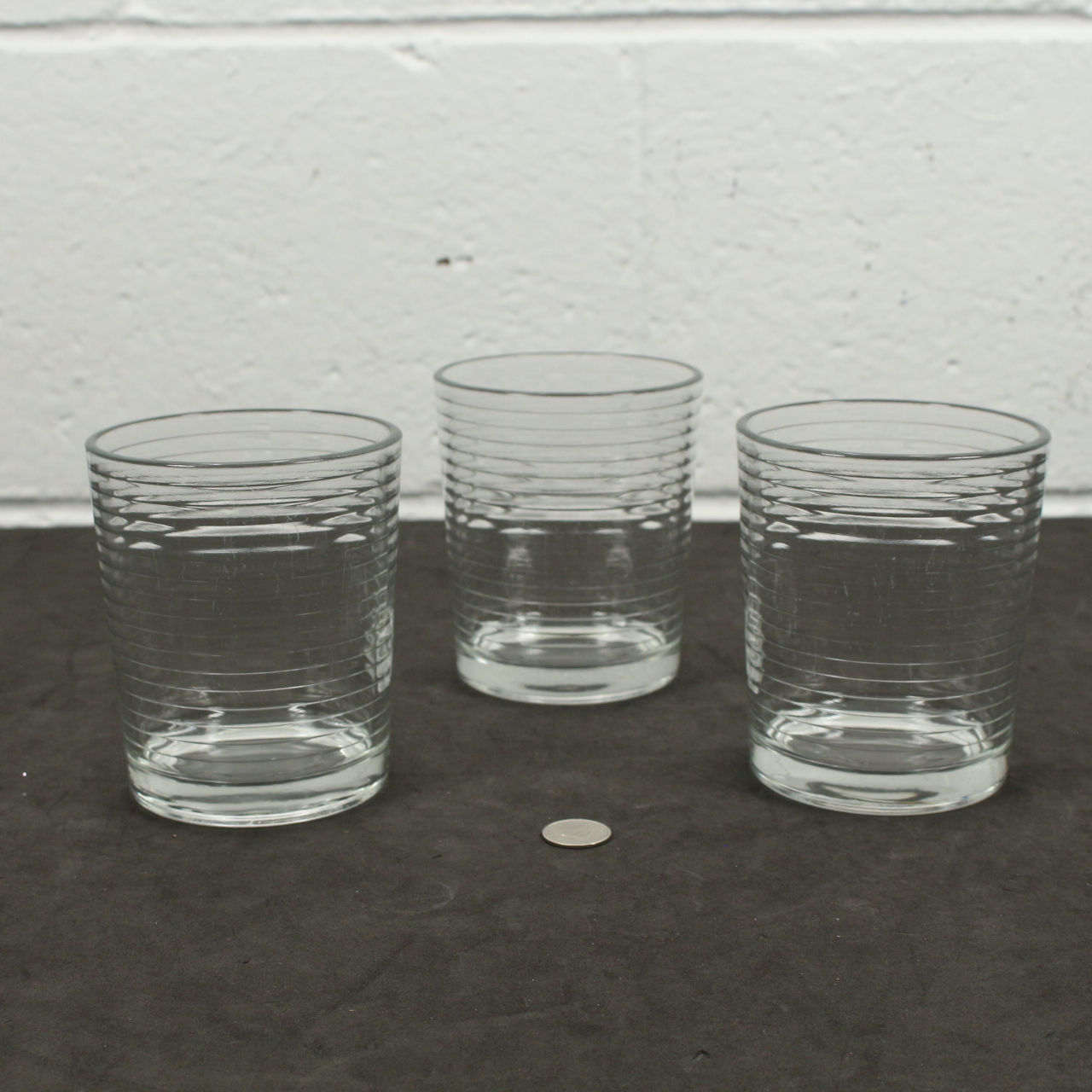 3 verres épais 