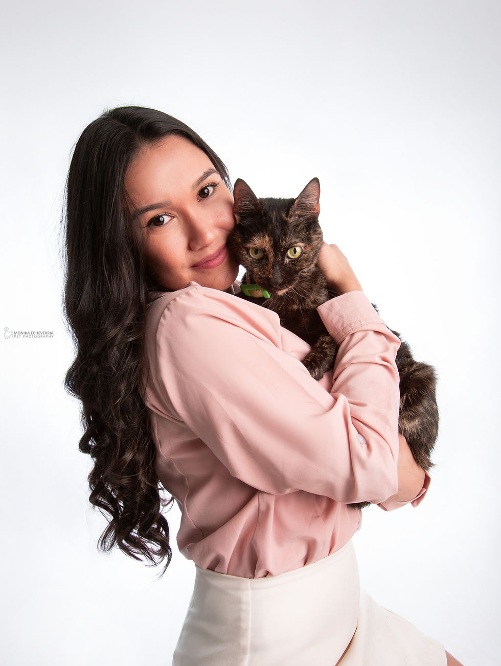 Foto de gato con mamá