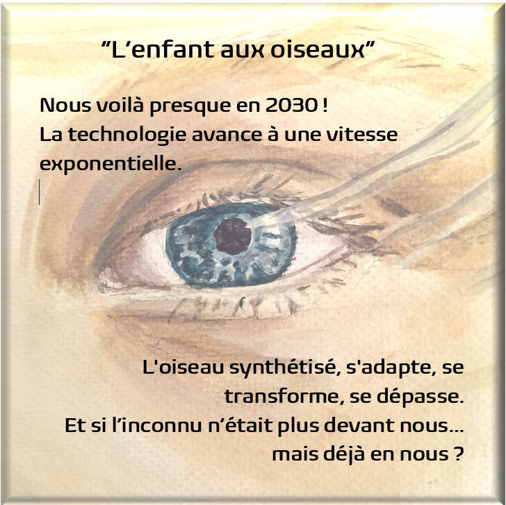 L'enfant aux oiseaux
80 x 80 cm