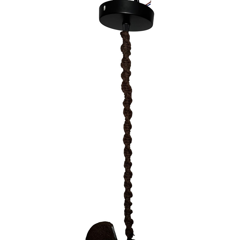 Miniatura: Colgante de techo Lua  en macramé