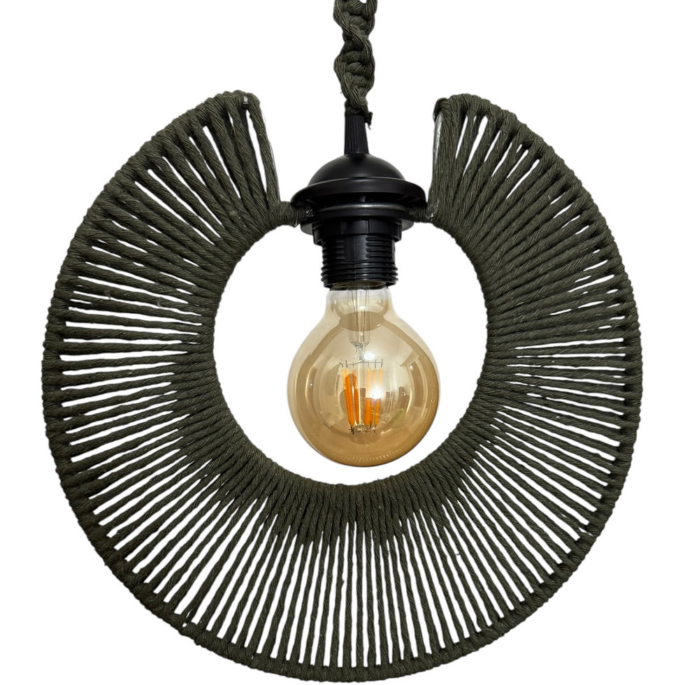 Miniatura: Colgante de techo Lua  en macramé