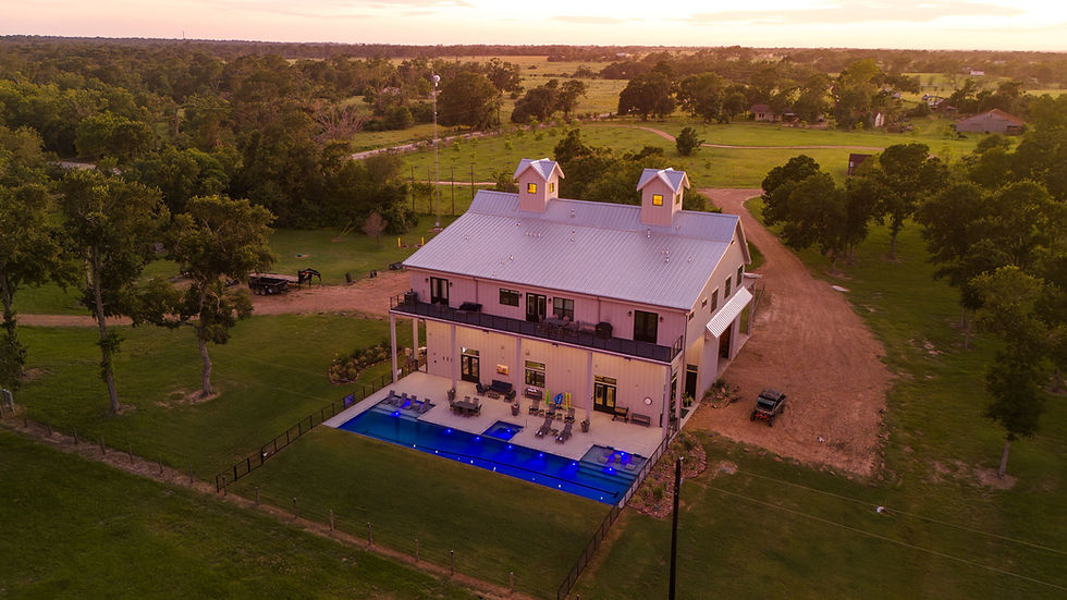 Sunset at Whispering Trees Farm