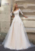minimalist wedding dress by mila maya couture at milena's bridal in dallas