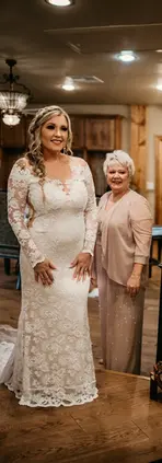 French lace nice bridal gown