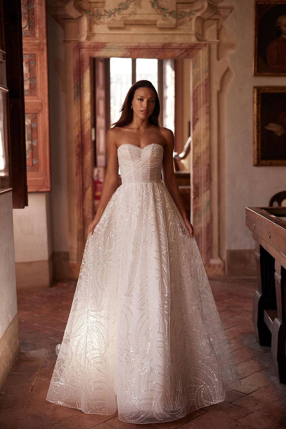 Thumbnail: Luciana Wedding Dress by Pollardi