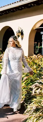 boho style wedding dress in dallas