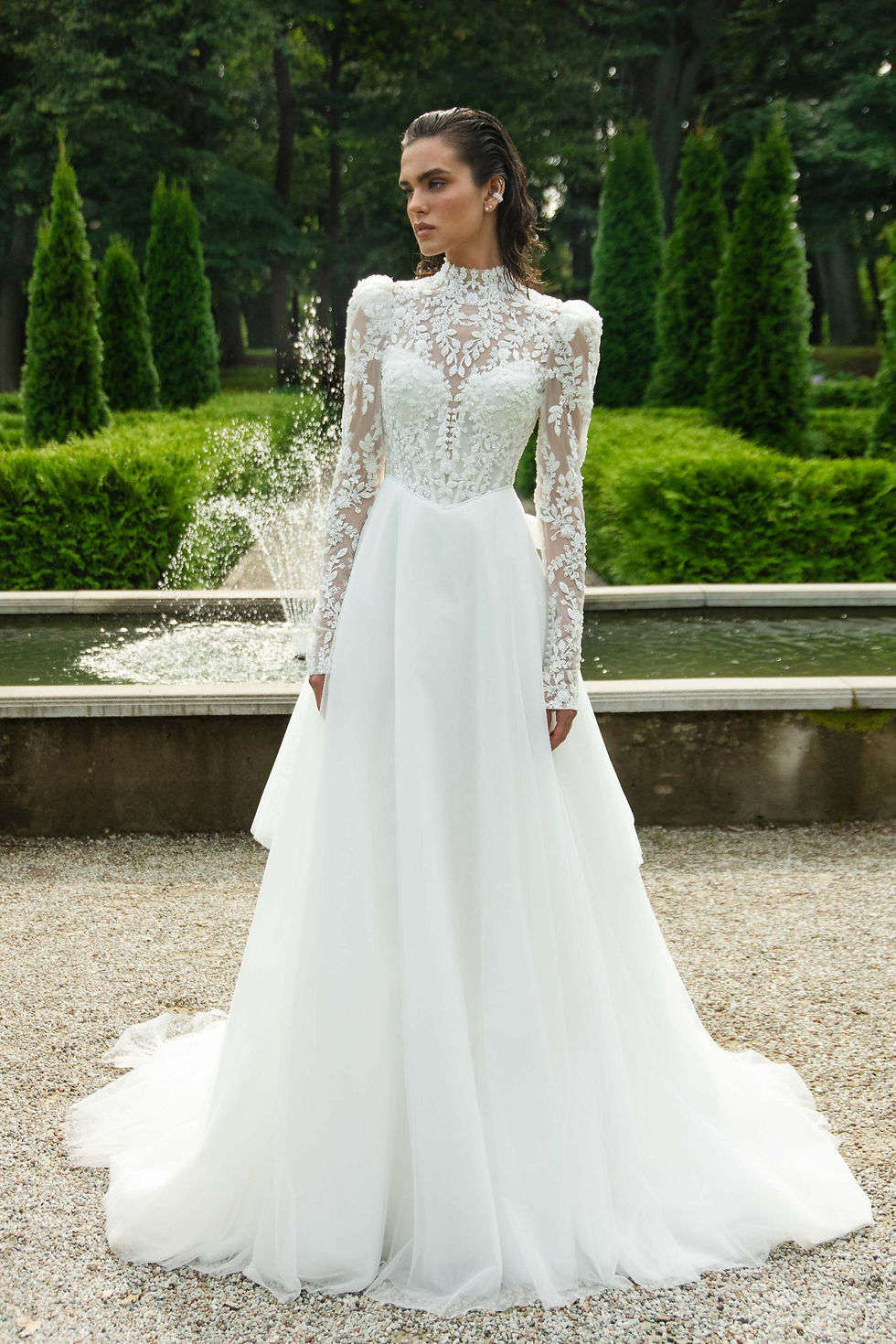 Thumbnail: Moire wedding dress