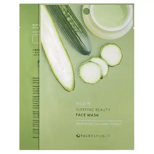 Face Republic Sleeping Beauty Hydrating Cucumber Sheet Mask