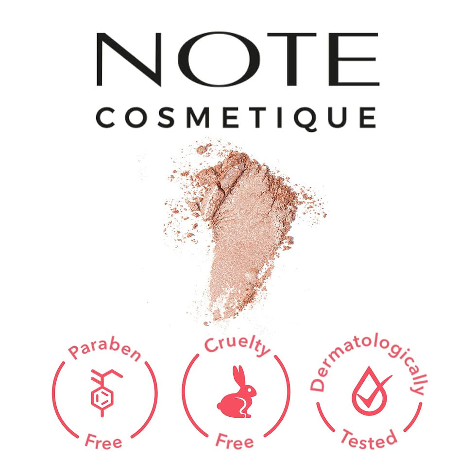 תמונה ממוזערת: NOTE COSMETIQUE: אבקת היילייטר, ללא פראבנים, ללא אכזריות, נבדק דרמטולוגית