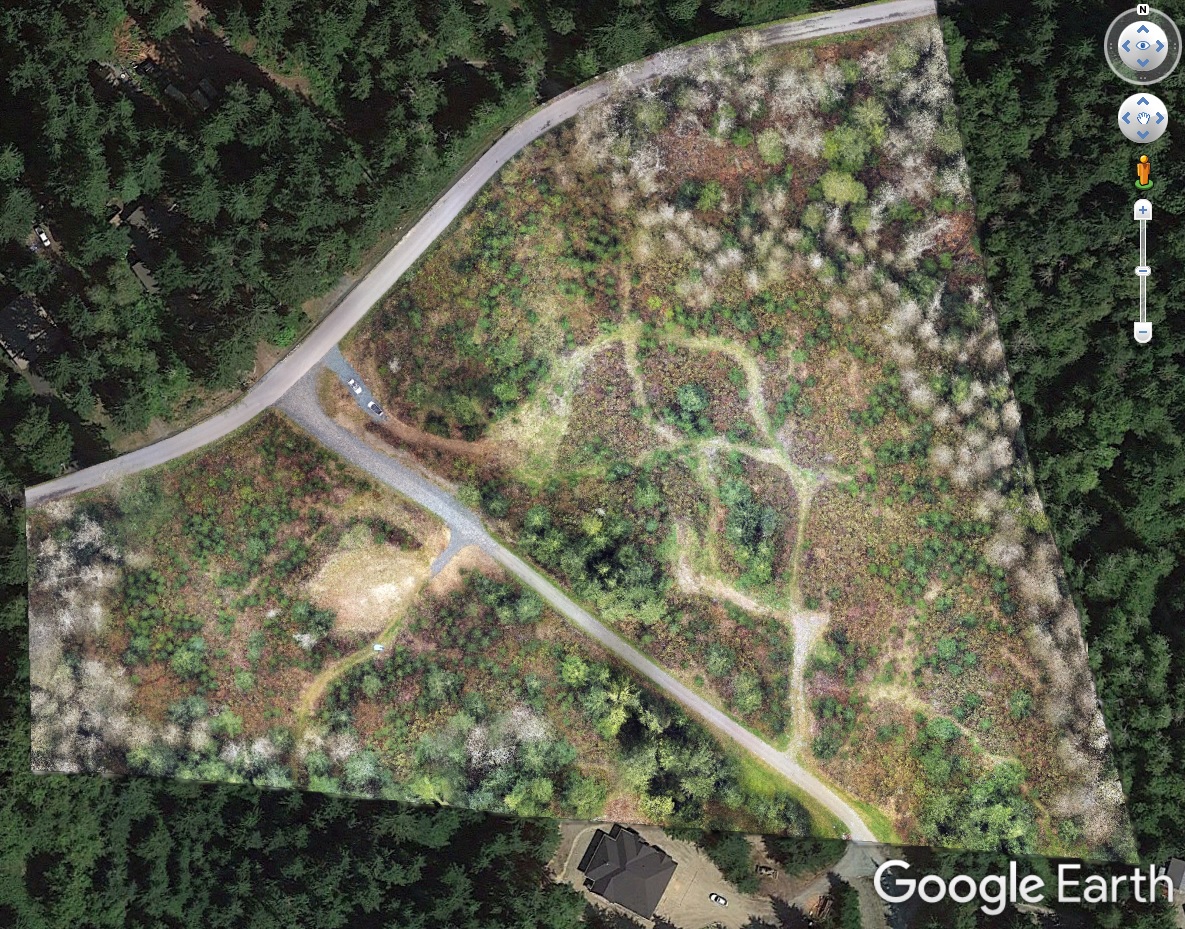 2D orthometric view of a 3D model of a 10-acre property being developed