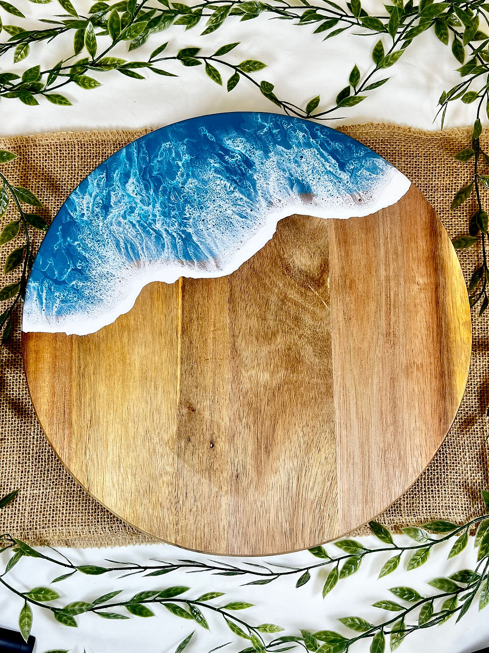 Ocean Resin Board - Tray with Feet