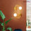Thumbnail: Brass Wall Lamp for Bedroom Bedside Wall Decoration Lamp