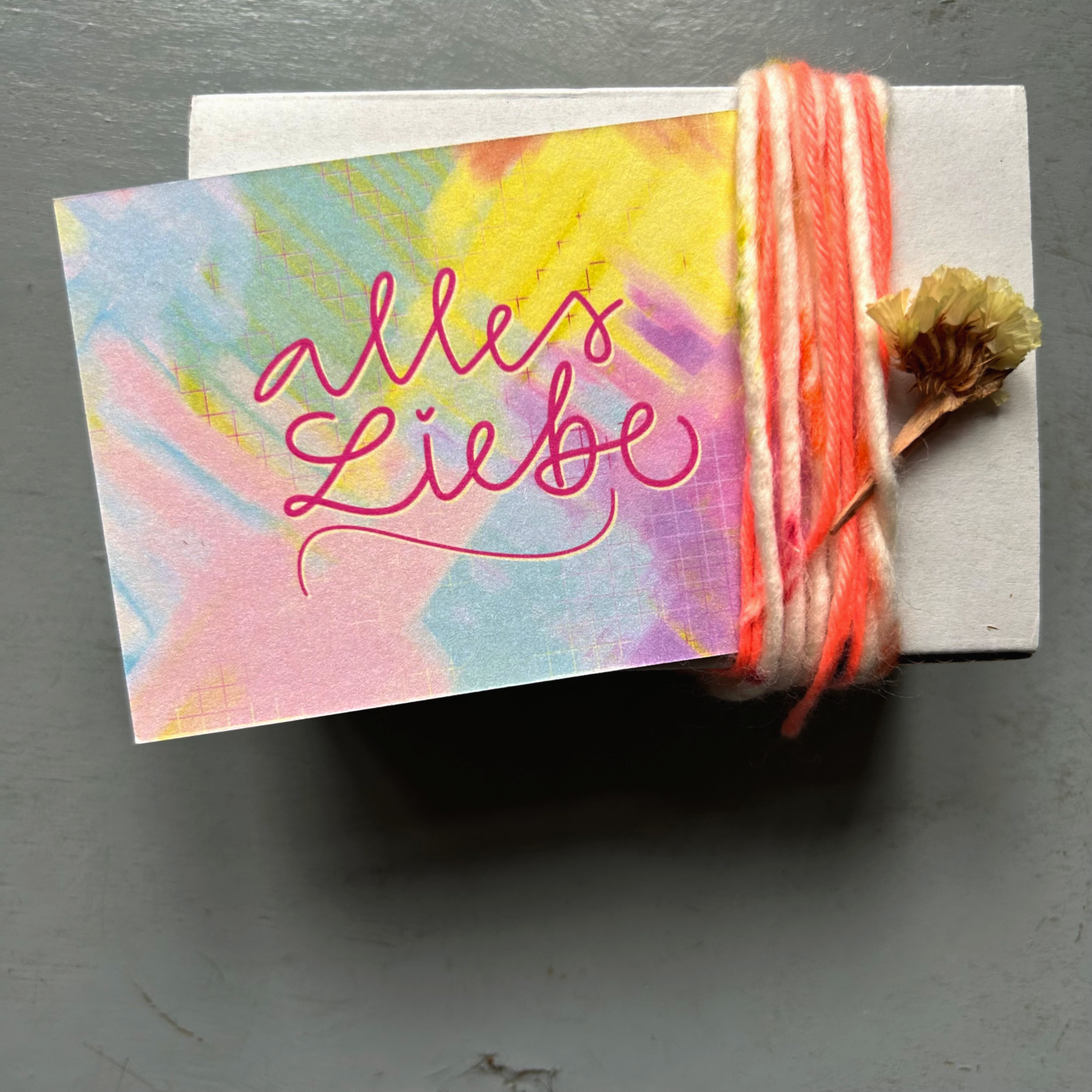 Kärtchen „bunt“