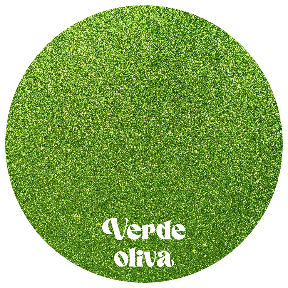 Gliterina Verde oliva