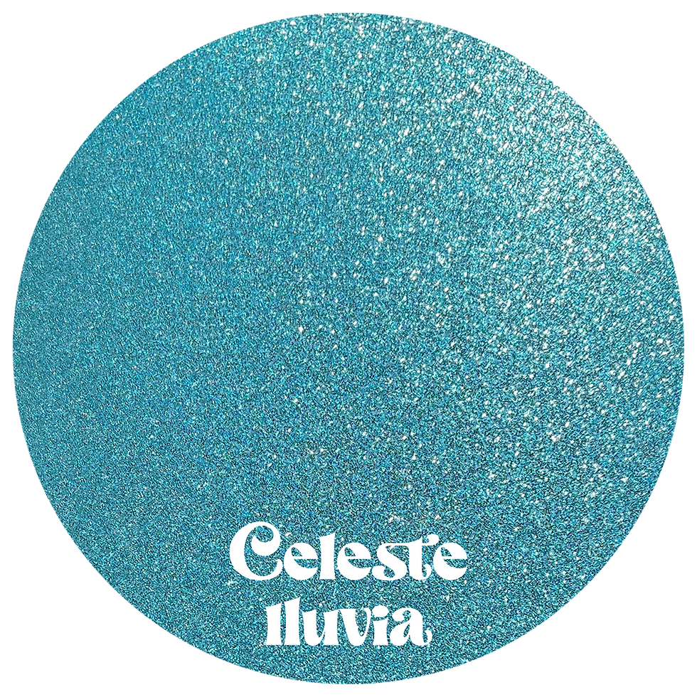 Gliterina Celeste lluvia