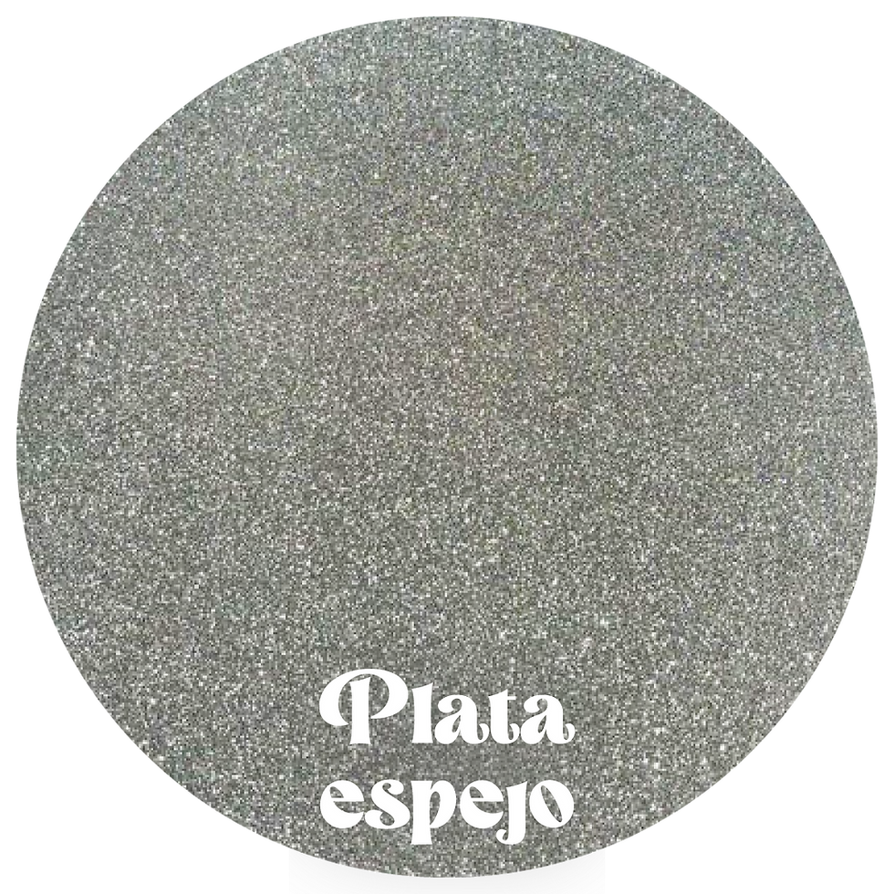 Gliterina Plata espejo