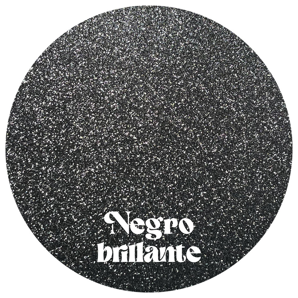 Gliterina Negro brillante