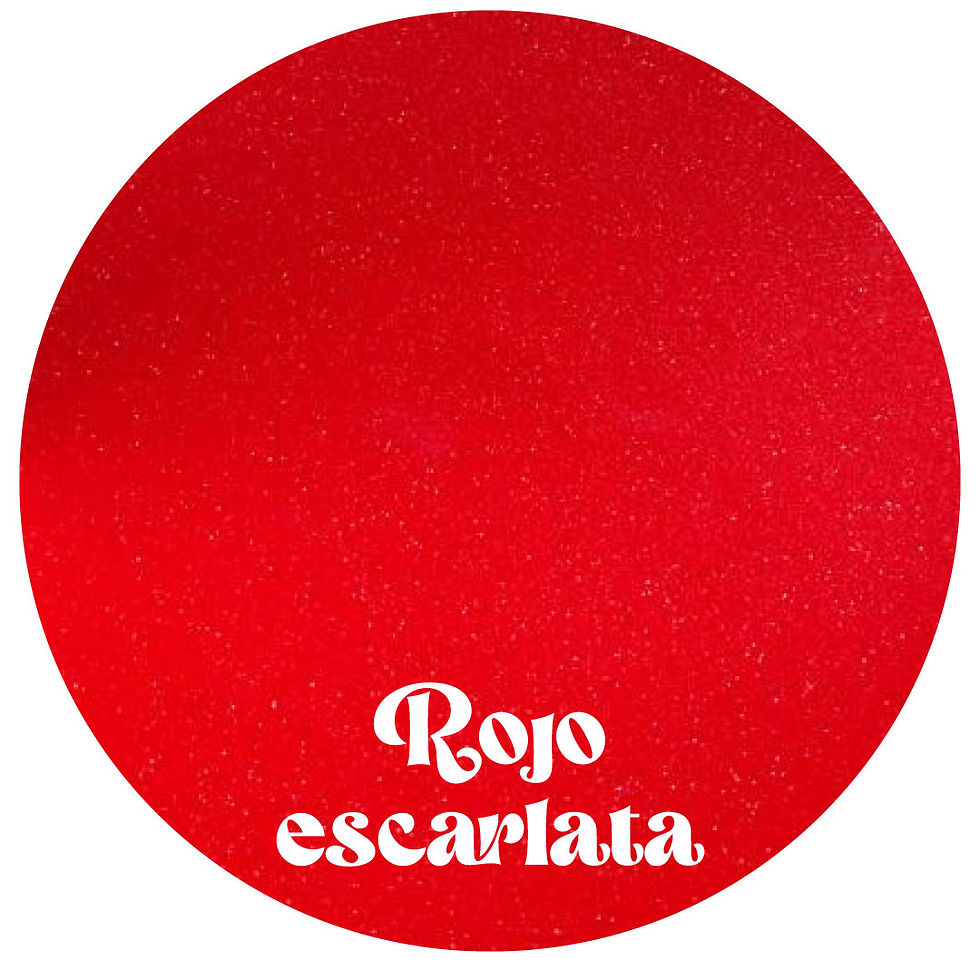 Gliterina Rojo escarlata