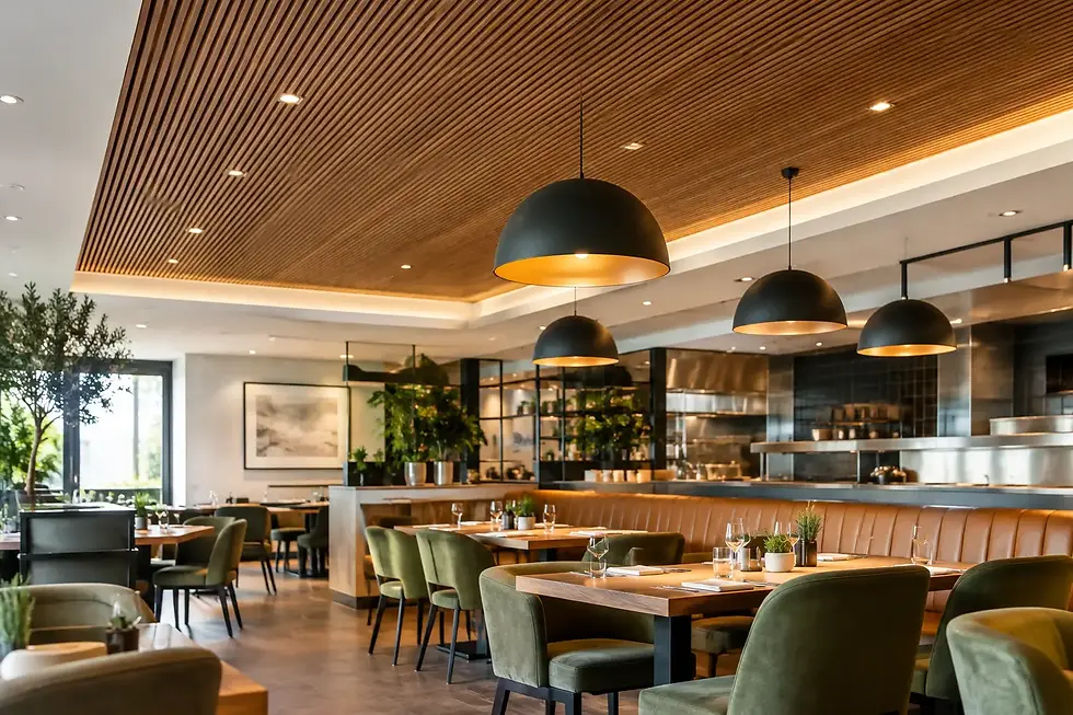 Restaurant Ceiling Finishes That Perform