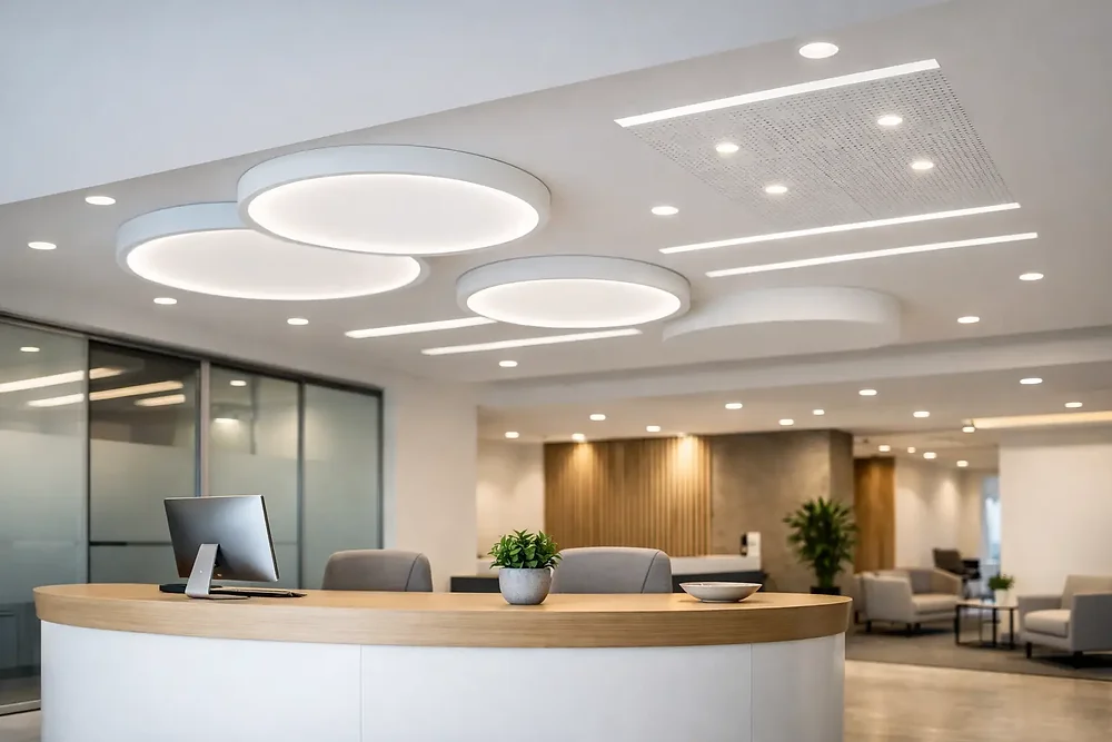 Ceiling Rêcption Office Reception Ceiling Transformation