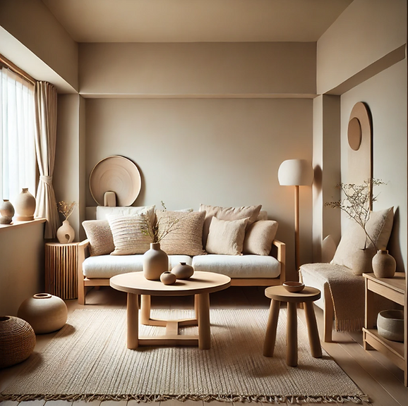 decoracion japandi salon