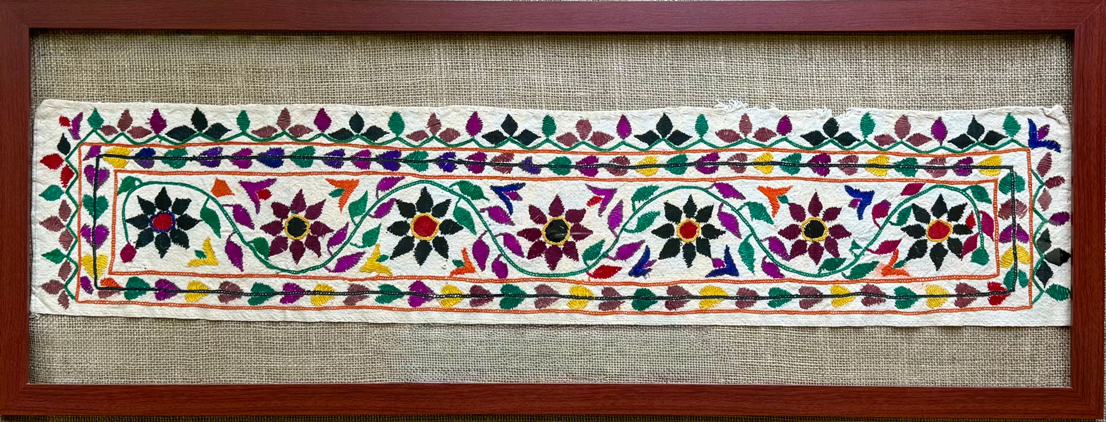 fabric wall art framed