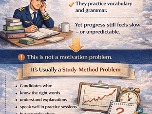 ICAO study mode vs exam mode infographic highlighting why studying more often fails under real exam pressure.
