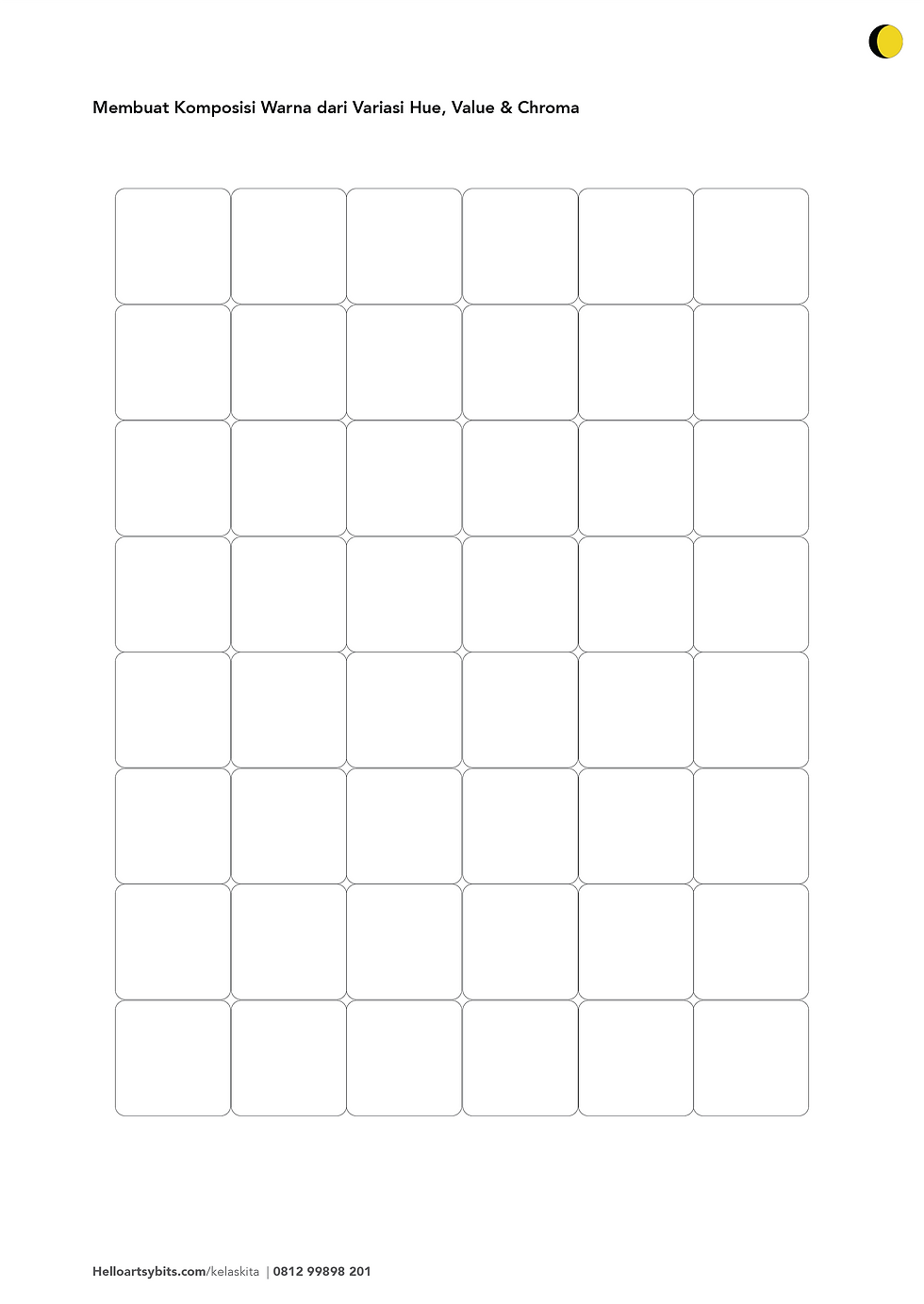 Cara Mencetak Worksheet Latihan Mencampur Warna • Belajar Cat Air • KelasKita