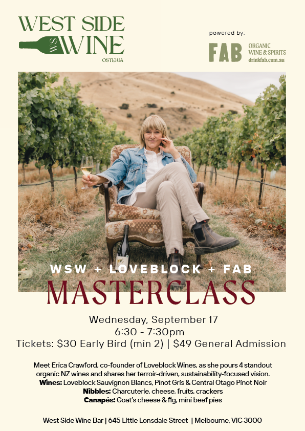 Loveblock Wines Masterclass Melbourne 