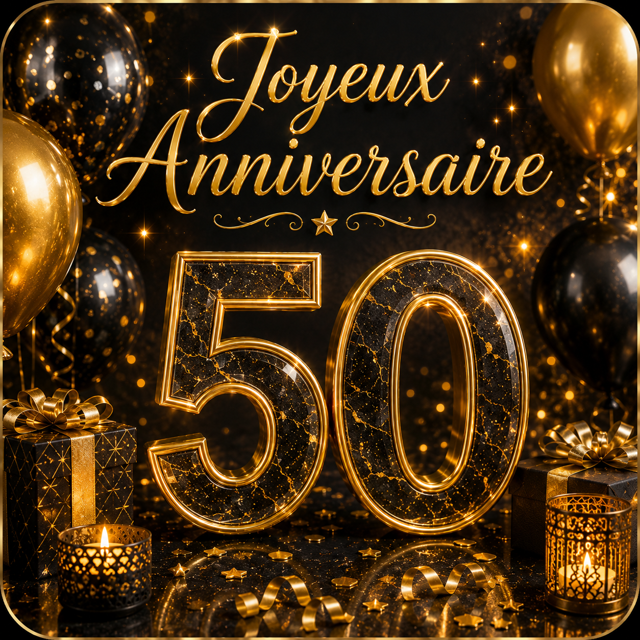 Sous-verre – Anniversaire 50 ans
