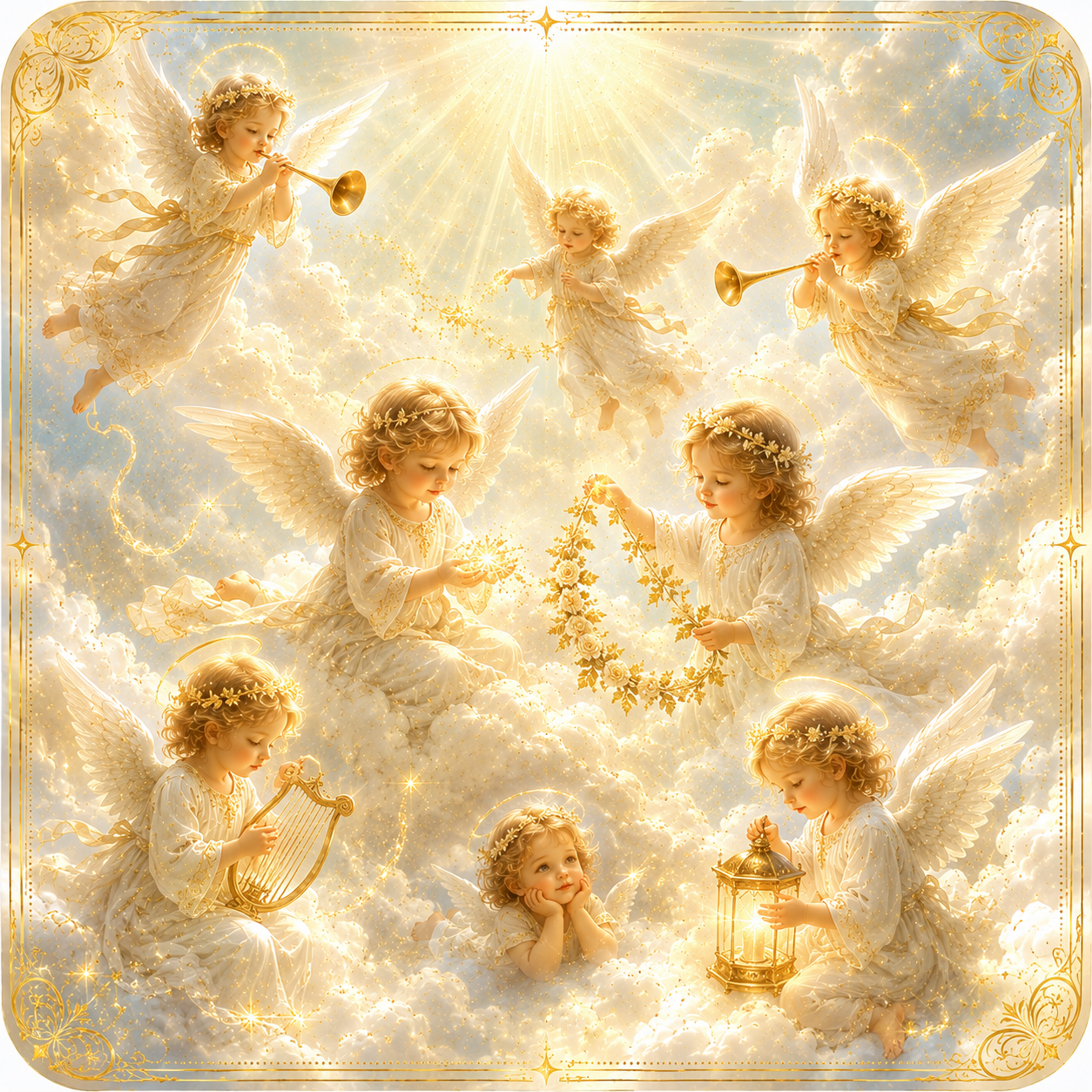Sous-verre « Chœur des petits anges »