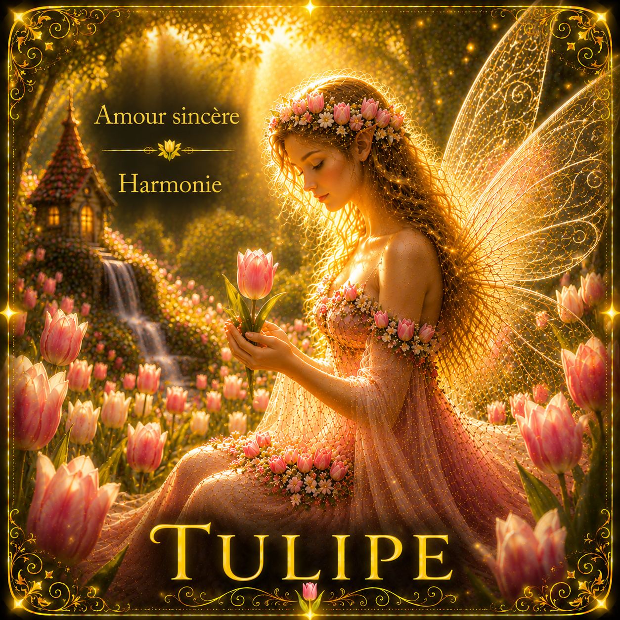 Sous-verre « Tulipe » – Amour sincère, Harmonie