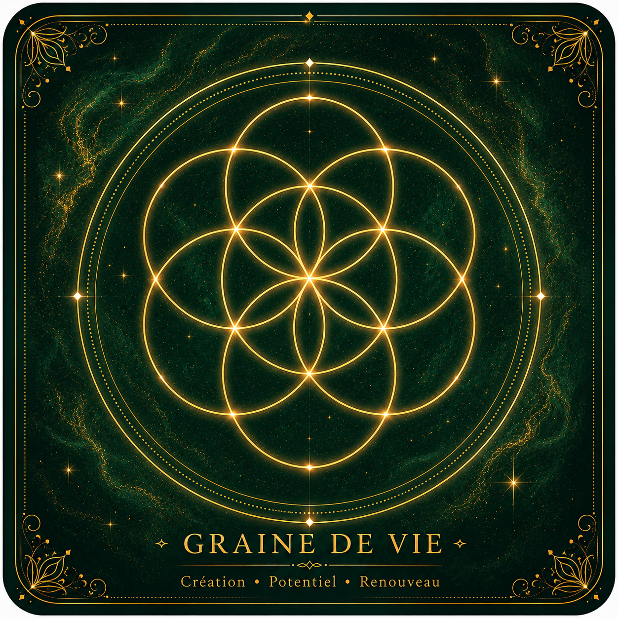 Sous verre Graine de Vie