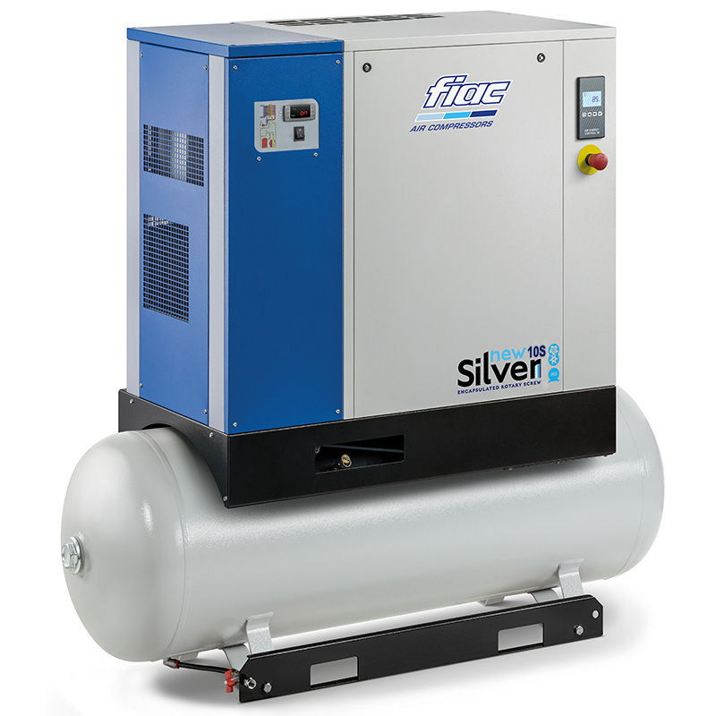 Miniatură: Compresor cu surub si uscator NEW SILVER+D 10S/500l, 13 bar 10CP FIAC 4152040639