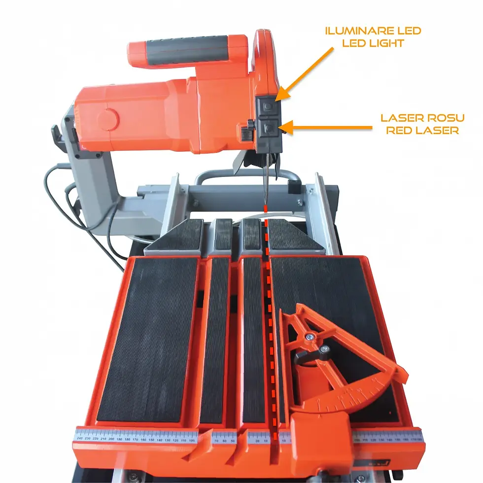 Miniatură: Masina electrica de taiat gresia, faianta, placi dure, CRIANO 61cm, 1650W