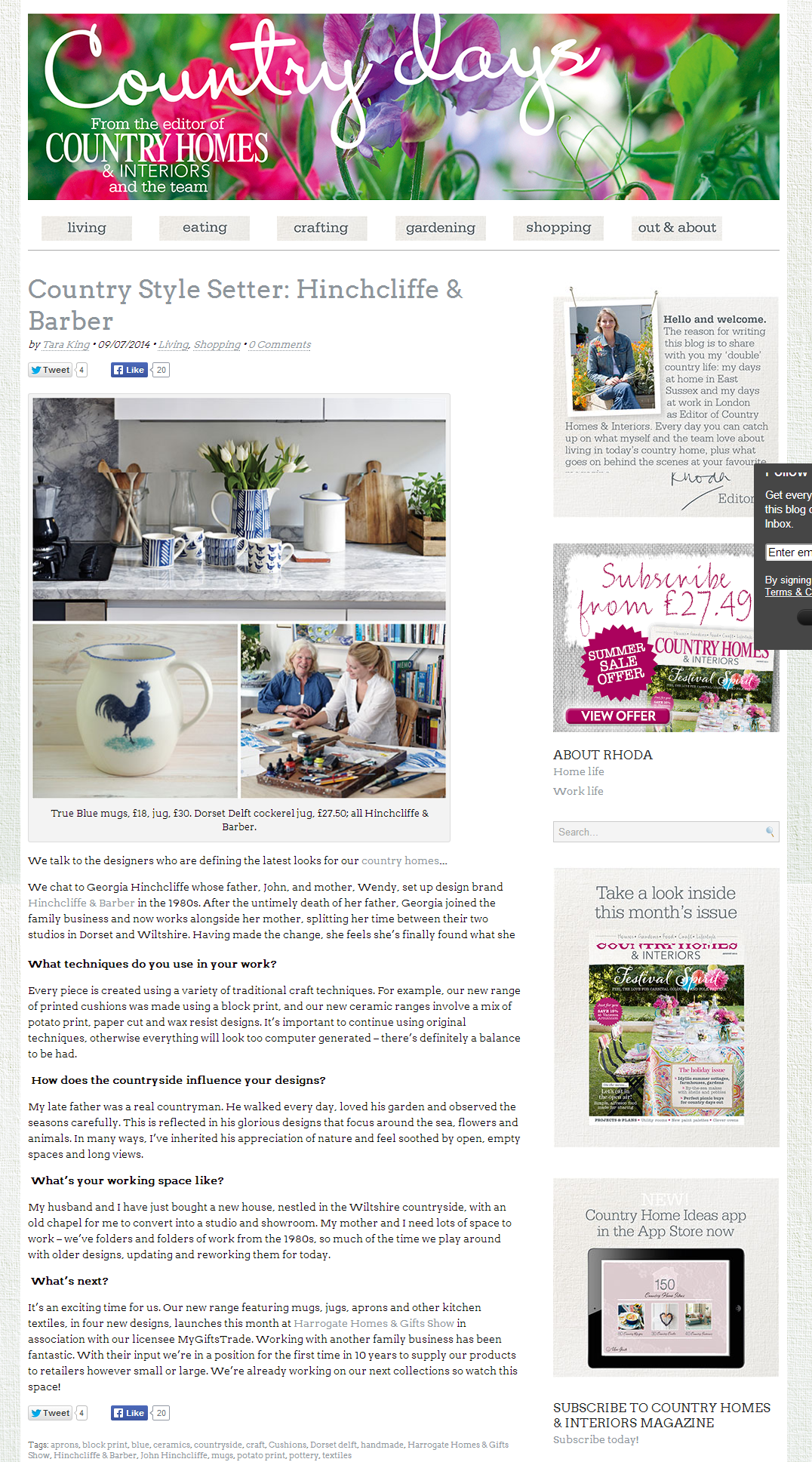 Country Homes & Interiors July 2014